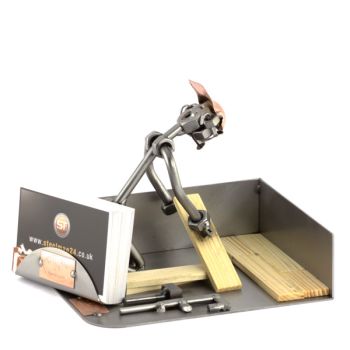 PARKETTVERLEGER MIT VISITENKARTEN-HALTER