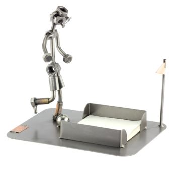 FUßBALLER ZETTELBOX SCHRAUBENMÄNNCHEN