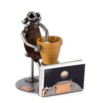 TÖPFER MIT VISITENKARTENHALTER