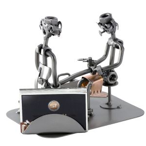 PEDIKÜRE / FUSSPFLEGER (MANN) MIT VISITENKARTEN-HALTER